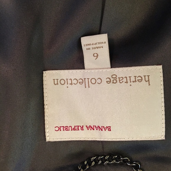 Banana Republic Heritage Gray Fringe Blazer Jacket - Picture 5 of 7